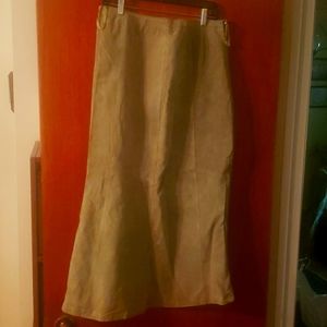 Suede skirt